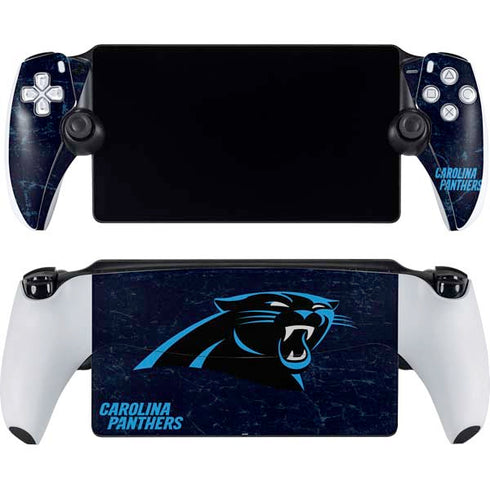 NFL Carolina Panthers Distressed PlayStation Portal Remote Player Skin