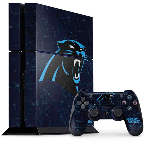 NFL Carolina Panthers Distressed PlayStation PS4 Skins