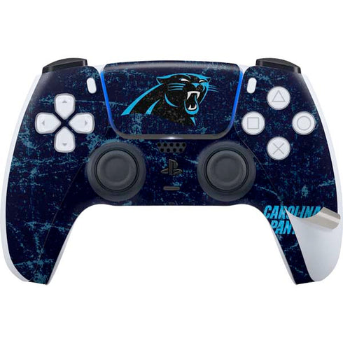 NFL Carolina Panthers Distressed PS5 Pro Bundle Skin
