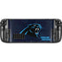 NFL Carolina Panthers Distressed Steam Deck Handheld Gaming Computer OLED Skin