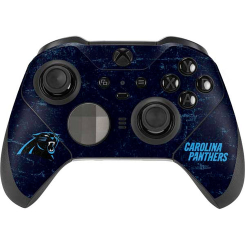 NFL Carolina Panthers Distressed Xbox Elite Wireless Controller Series 2 Skin