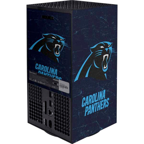 NFL Carolina Panthers Distressed XBox Series X Digital Edition Bundle Skin