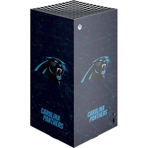 NFL Carolina Panthers Distressed XBox Series X Digital Edition Console Skin