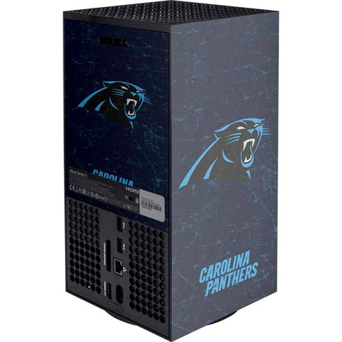 NFL Carolina Panthers Distressed XBox Series X Digital Edition Console Skin