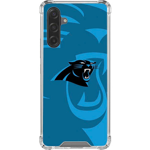 NFL Carolina Panthers Double Vision Galaxy A17 Clear Case
