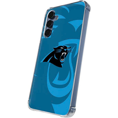 NFL Carolina Panthers Double Vision Galaxy A55 5G Clear Case