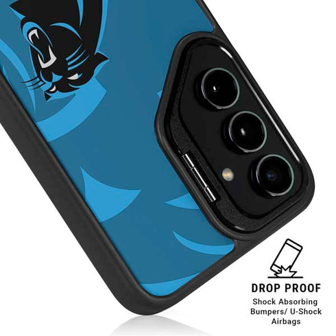 NFL Carolina Panthers Double Vision Galaxy S25 Ultra Kickstand Case