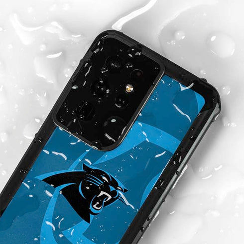 NFL Carolina Panthers Double Vision Galaxy S24 Ultra Waterproof Case