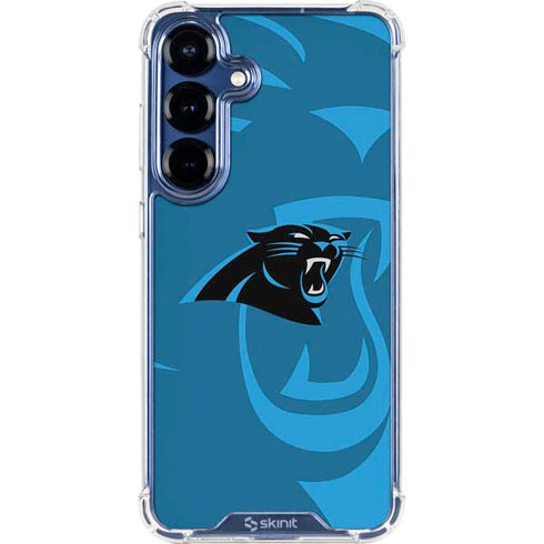 NFL Carolina Panthers Double Vision Galaxy S25 Clear Case