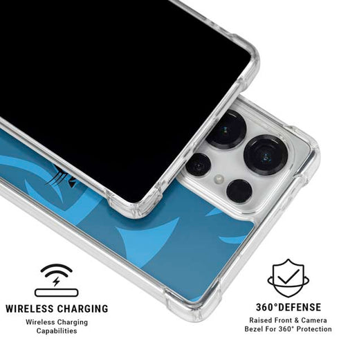 NFL Carolina Panthers Double Vision Galaxy S26 Ultra Clear Case