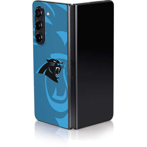 NFL Carolina Panthers Double Vision Galaxy Z Fold5 5G Skin