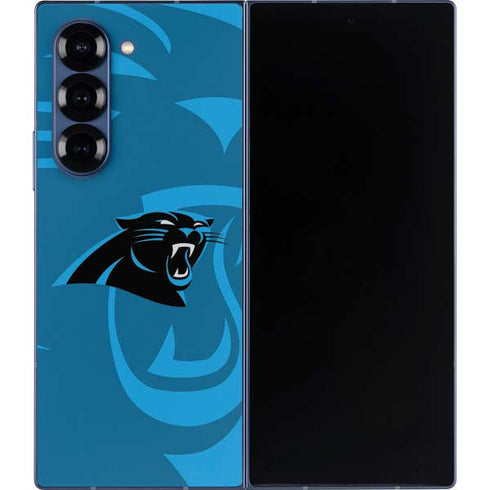NFL Carolina Panthers Double Vision Galaxy Z Fold6 Skin