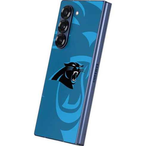 NFL Carolina Panthers Double Vision Galaxy Z Fold6 Skin