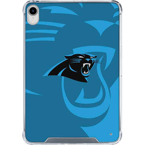 NFL Carolina Panthers Double Vision iPad 11th Gen (2025) Clear Case