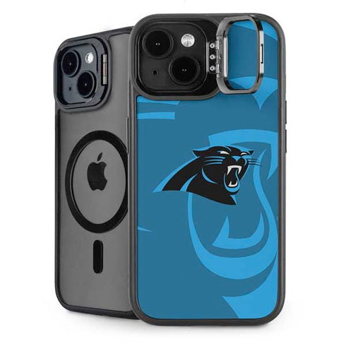 NFL Carolina Panthers Double Vision iPhone 15 Kickstand Case