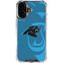 NFL Carolina Panthers Double Vision iPhone 16 Clear Case