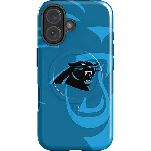 NFL Carolina Panthers Double Vision iPhone 16 Plus Magsafe Impact Case