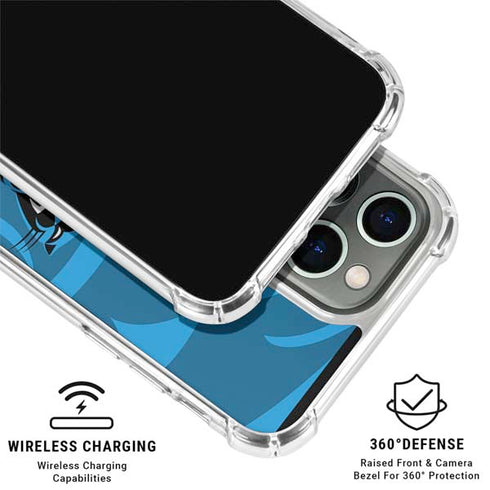 NFL Carolina Panthers Double Vision iPhone 16 Pro Clear Case