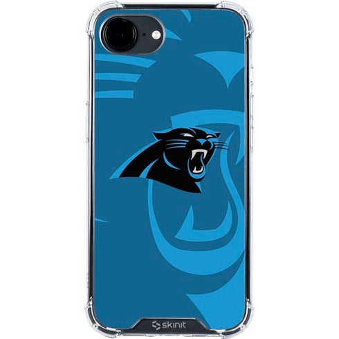 NFL Carolina Panthers Double Vision iPhone 16e Clear Case