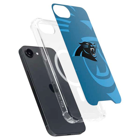 NFL Carolina Panthers Double Vision iPhone 16e MagSafe Case