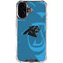 NFL Carolina Panthers Double Vision iPhone 17 Clear Case