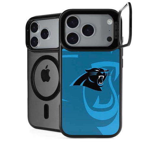 NFL Carolina Panthers Double Vision iPhone 18 Pro Kickstand Case
