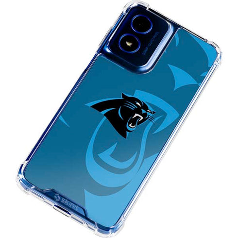 NFL Carolina Panthers Double Vision Moto G 5G (2024) Clear Case