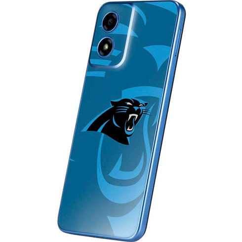 NFL Carolina Panthers Double Vision Moto G Play 4G (2024) Skin