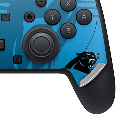NFL Carolina Panthers Double Vision Nintendo Switch 2 (2025) Pro Controller Skin