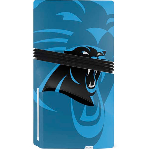 NFL Carolina Panthers Double Vision PS5 Pro Disk Console Skin