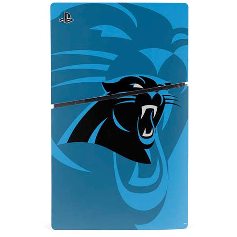 NFL Carolina Panthers Double Vision PS5 Slim Digital Edition Console Skin