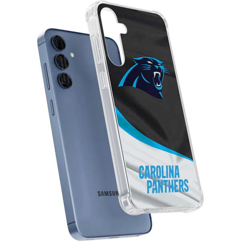 NFL Carolina Panthers Galaxy A55 5G Clear Case