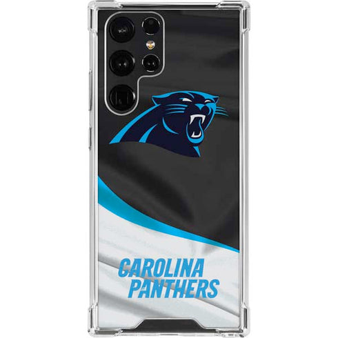 NFL Carolina Panthers Galaxy S23 Ultra Clear Case