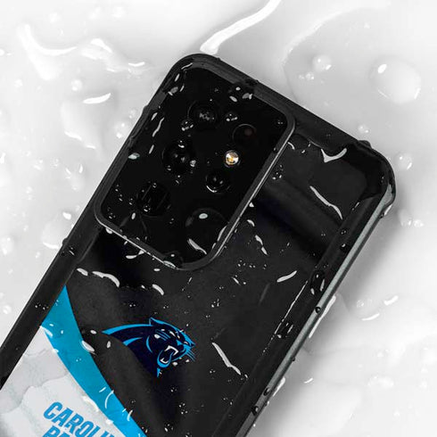 NFL Carolina Panthers Galaxy S24 Ultra Waterproof Case