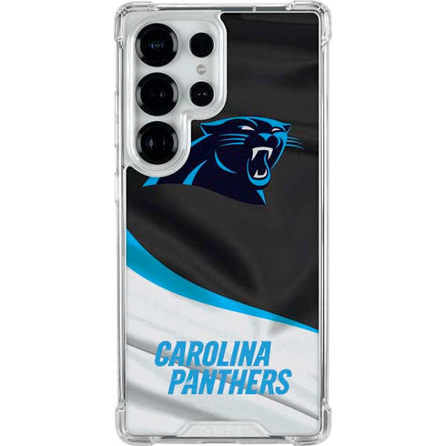 NFL Carolina Panthers Galaxy S25 Ultra Clear Case