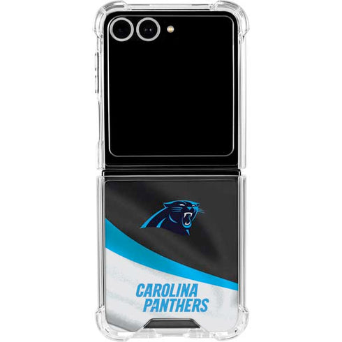 NFL Carolina Panthers Galaxy Z Flip7 Clear Case