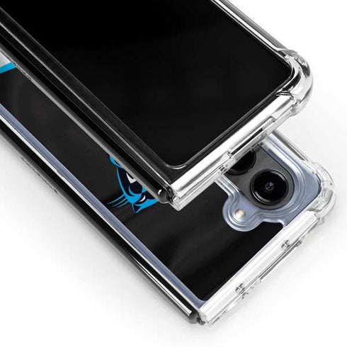 NFL Carolina Panthers Galaxy Z Fold5 5G Clear Case