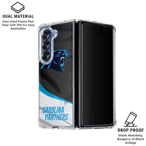 NFL Carolina Panthers Galaxy Z Fold6 Clear Case
