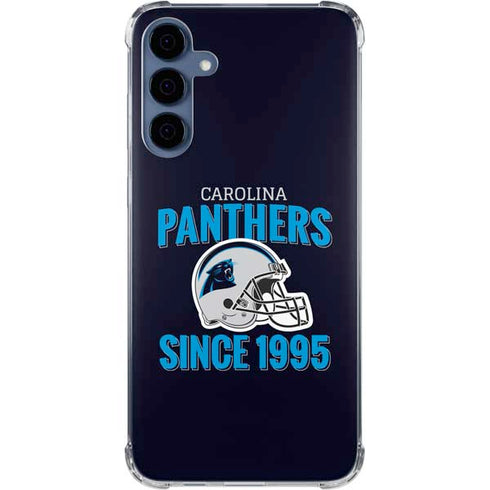 NFL Carolina Panthers Helmet Galaxy A35 5G Clear Case