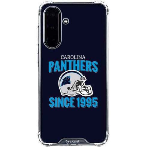 NFL Carolina Panthers Helmet Galaxy A36 5G Clear Case
