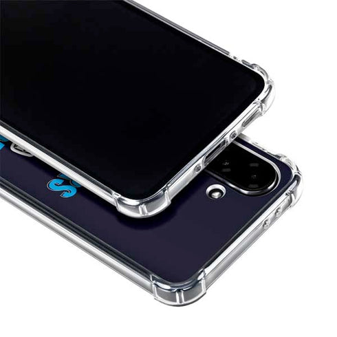 NFL Carolina Panthers Helmet Galaxy A36 5G Clear Case