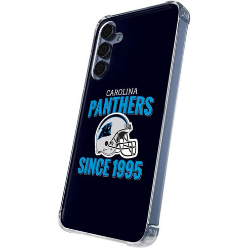 NFL Carolina Panthers Helmet Galaxy A55 5G Clear Case