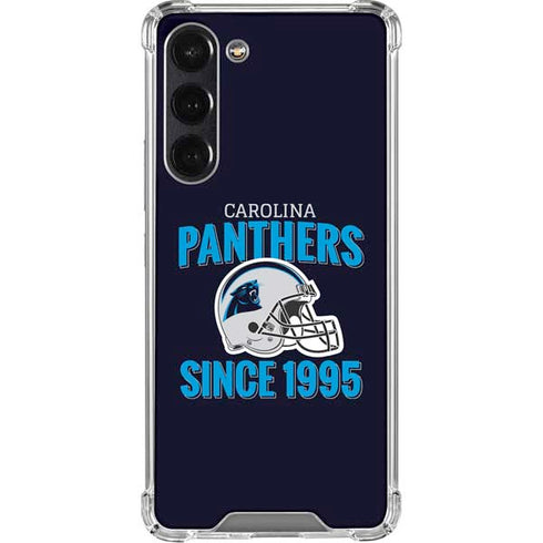 NFL Carolina Panthers Helmet Galaxy S24 FE Clear Case