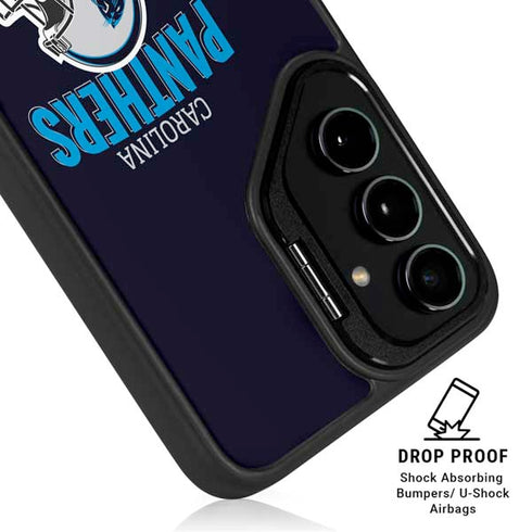 NFL Carolina Panthers Helmet Galaxy S25 Plus Kickstand Case