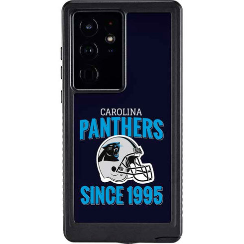 NFL Carolina Panthers Helmet Galaxy S24 Ultra Waterproof Case