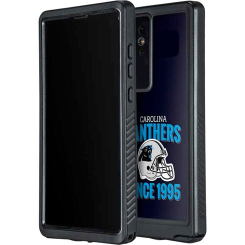 NFL Carolina Panthers Helmet Galaxy S24 Ultra Waterproof Case