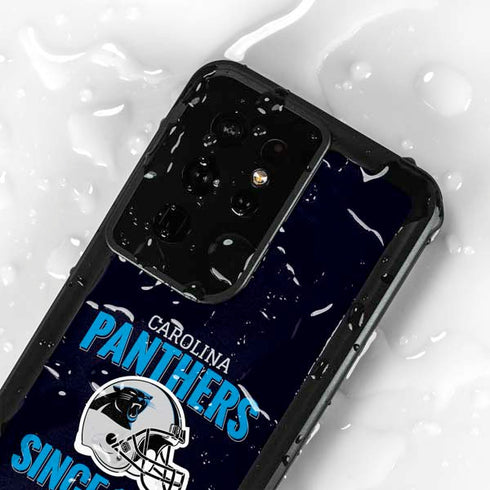 NFL Carolina Panthers Helmet Galaxy S24 Ultra Waterproof Case