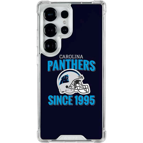 NFL Carolina Panthers Helmet Galaxy S25 Ultra Clear Case
