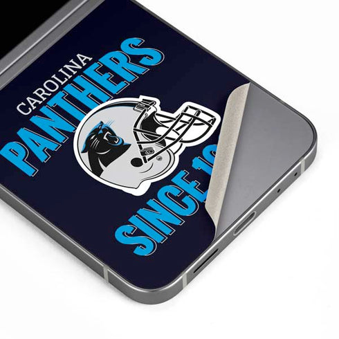 NFL Carolina Panthers Helmet Galaxy Z Flip6 Skin