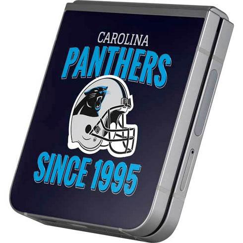 NFL Carolina Panthers Helmet Galaxy Z Flip6 Skin